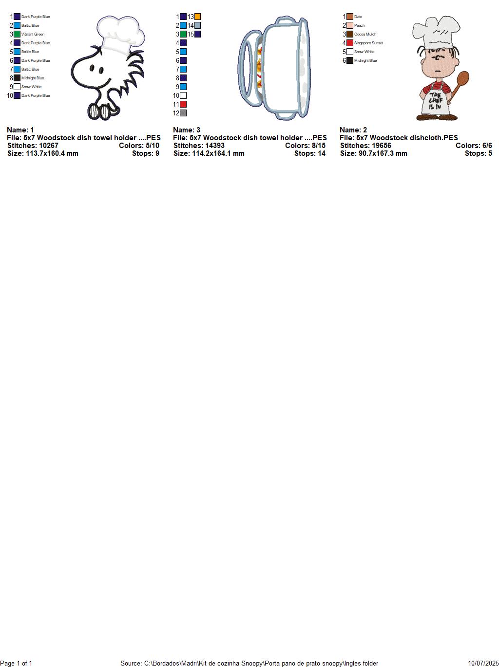 Woodstock Soup Pot Towel Holder – ITH Project – Machine Embroidery Design
