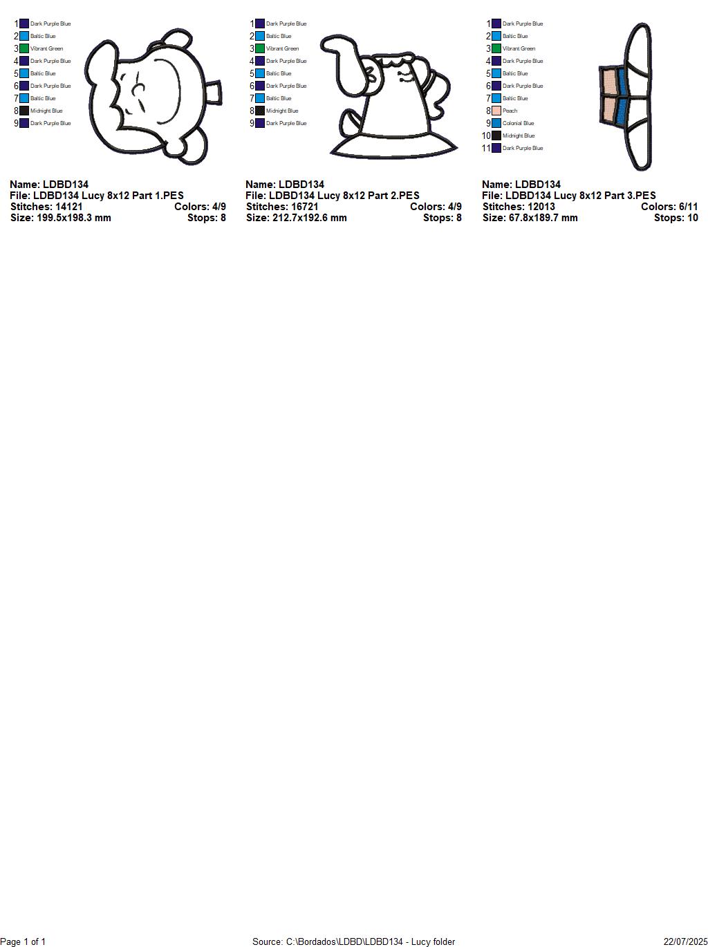 Lucy – ITH Project – Machine Embroidery Design