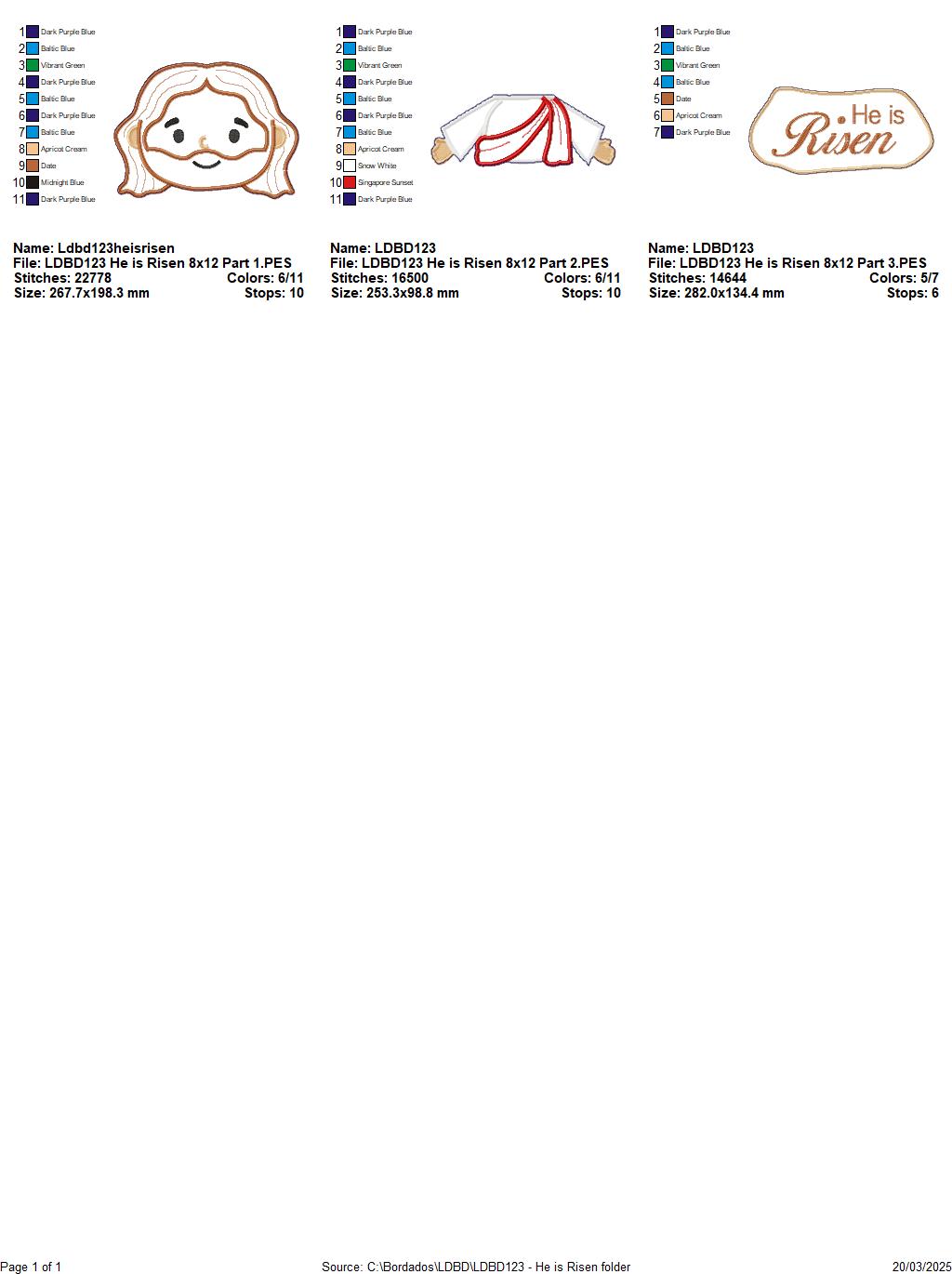 He is Risen Jesus - ITH Project - Machine Embroidery Design