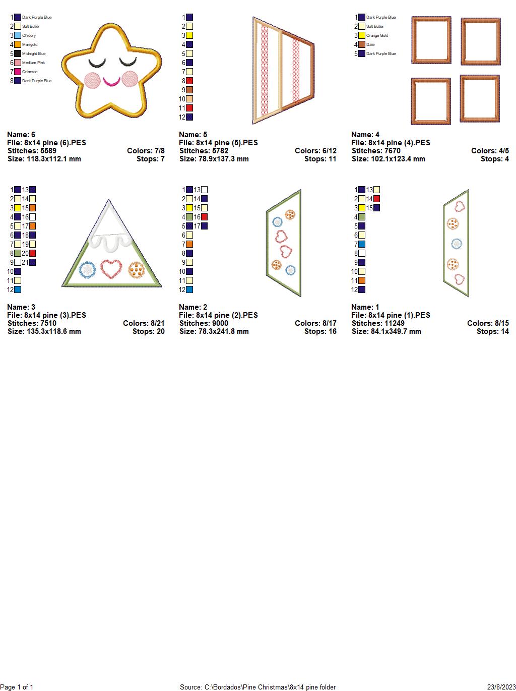 Christmas Tree Vase Ornament - ITH Project - Machine Embroidery Design