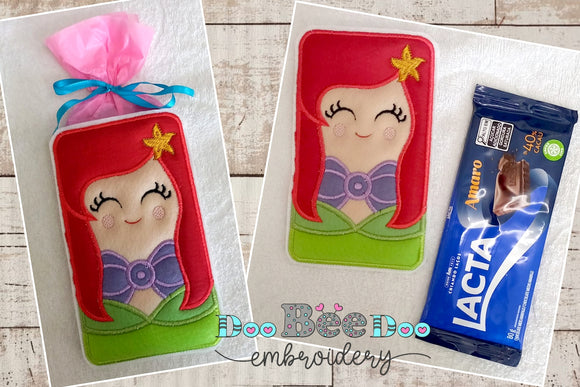 Ariel Princess Candy Holder - ITH Project - Machine Embroidery Design