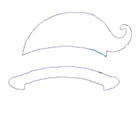 Baby Leprechaun Face - Applique - Machine Embroidery Design