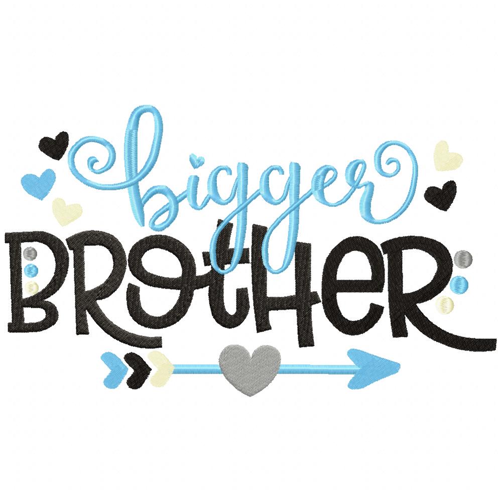 Brother Arrow and Hearts - Fill Stitch - Set of 6 designs - Machine Embroidery Design