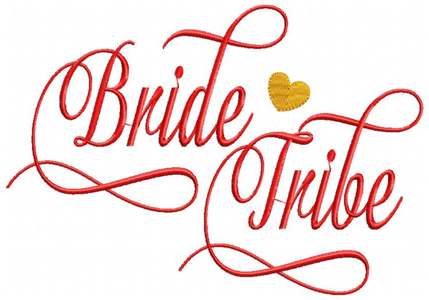 Wedding Party Script Collection β Satin Stitch β Machine Embroidery Design