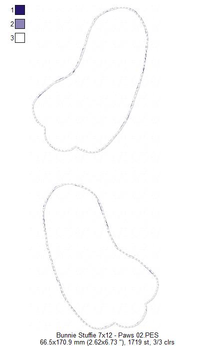 Cute Bunny with Pocket - ITH Project - Machine Embroidery Design