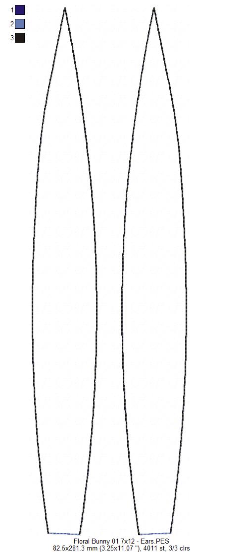 Boho Daisy Floral Bunny Door Hanger- ITH Project - Machine Embroidery Design