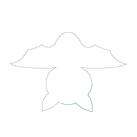 Cute Halloween Bat - Applique - Machine Embroidery Design