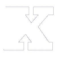 Monogram X Spider Web Letter X - Applique Machine Embroidery Embroidery