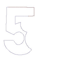 Mouse Ears Boy 5th Birthday Hat Number 5 - Applique Machine Embroidery Design