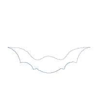 Mouse Ears Girl Bat - Applique Embroidery