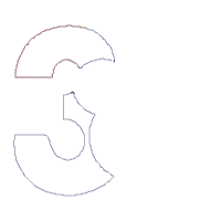 Mouse Ears Girl Number 3 Three 3rd Birthday Party - Applique - Machine Embroidery Design