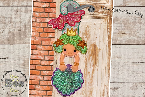 Mermaid Door Ornament - ITH Project - Machine Embroidery Design