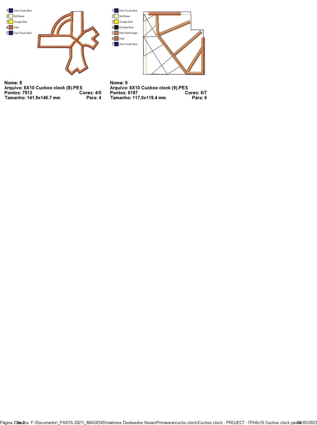 Cuckoo Clock - ITH Project - Machine Embroidery Design