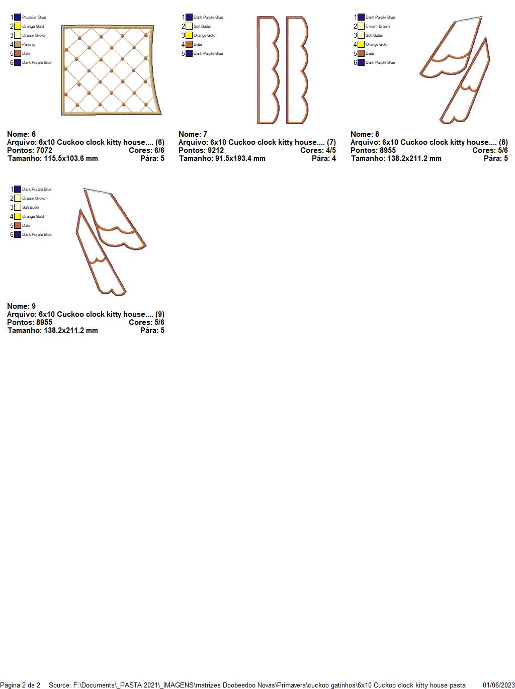 Kitty House Cuckoo Clock - ITH Project - Machine Embroidery Design