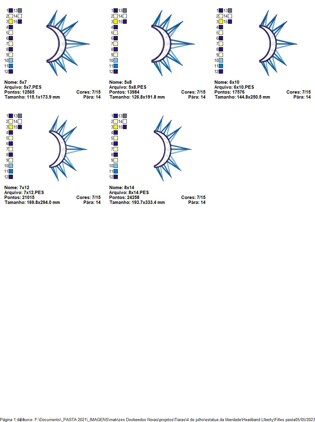 Statue of Liberty Headband - ITH Project - Machine Embroidery Design