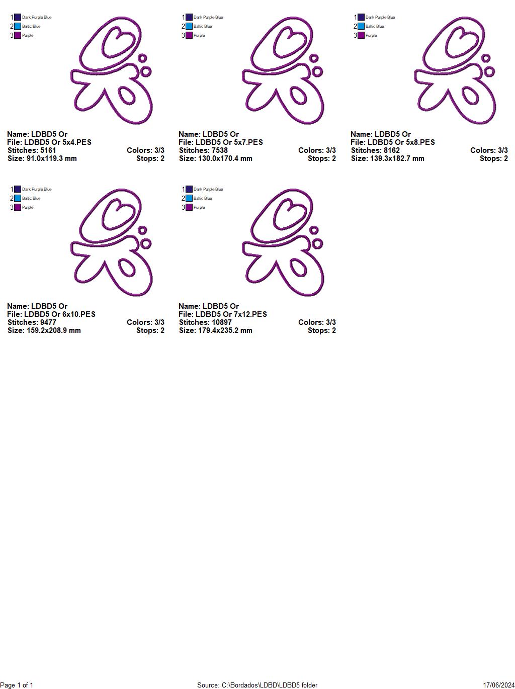 Olivia Rodrigo OR Butterfly - Applique - Machine Embroidery Design