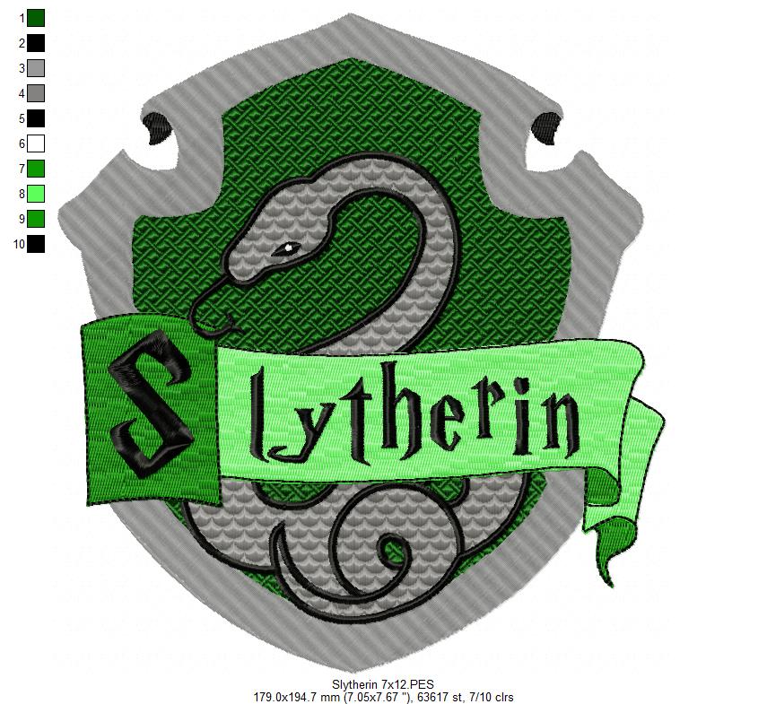 The 4 Houses of the School of Magic - Fill Stitch