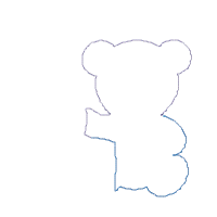 Teddy Bear Girl and Cake Number 1 One 1st Birthday - Applique - Machine Embroidery Design