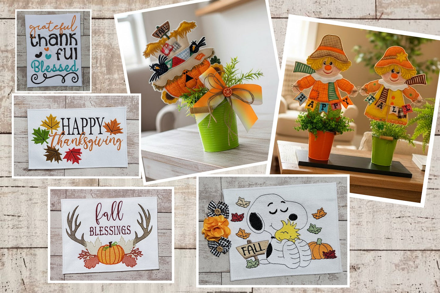π Fall & Thanksgiving Bundle β ITH Projects and Embroidery Designs