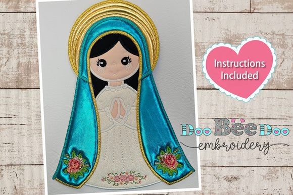 Virgin Mary  - ITH Project - Machine Embroidery Design