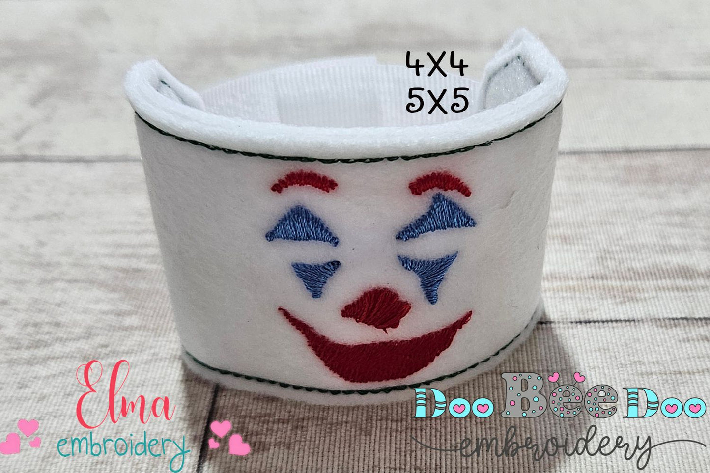 πͺ Joaquin Joker Magic β Mask & Bracelet β ITH β Machine Embroidery Design