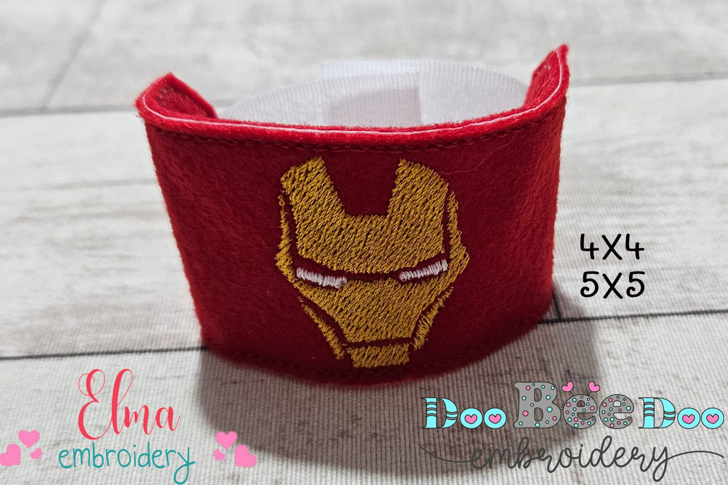 Ironman Power Set 💥 – Mask and Bracelet – ITH Project – Machine Embroidery Design