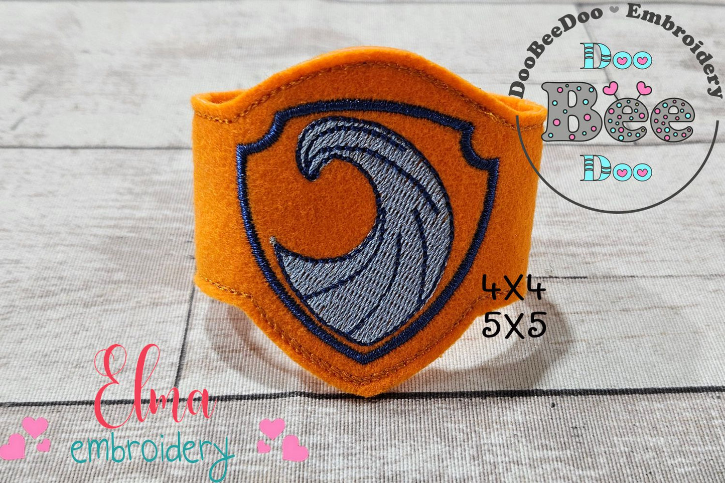 The Mighty Pups Zuma Mask and Bracelet ITH Project - Applique - Machine Embroidery Design
