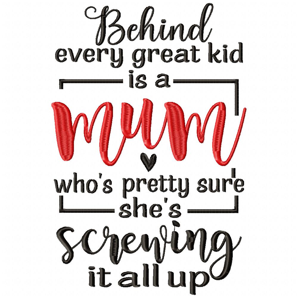 Mom / Mum Sayings - Fill Stitch - Machine Embroidery Design