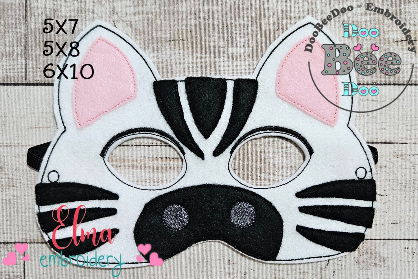 🦓 Zebra Mask – Appliqué – ITH Project