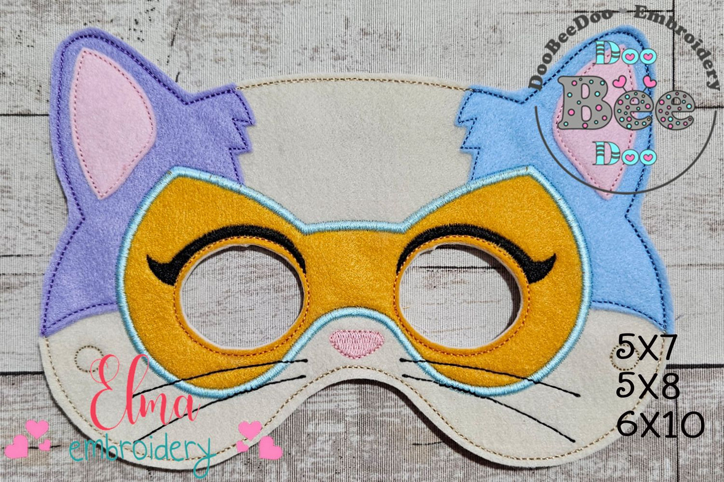 SuperKitties Buddy Mask – Appliqué – ITH Project