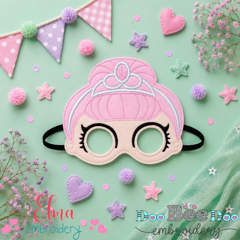 LOL Ballerina Mask – Appliqué – ITH Project