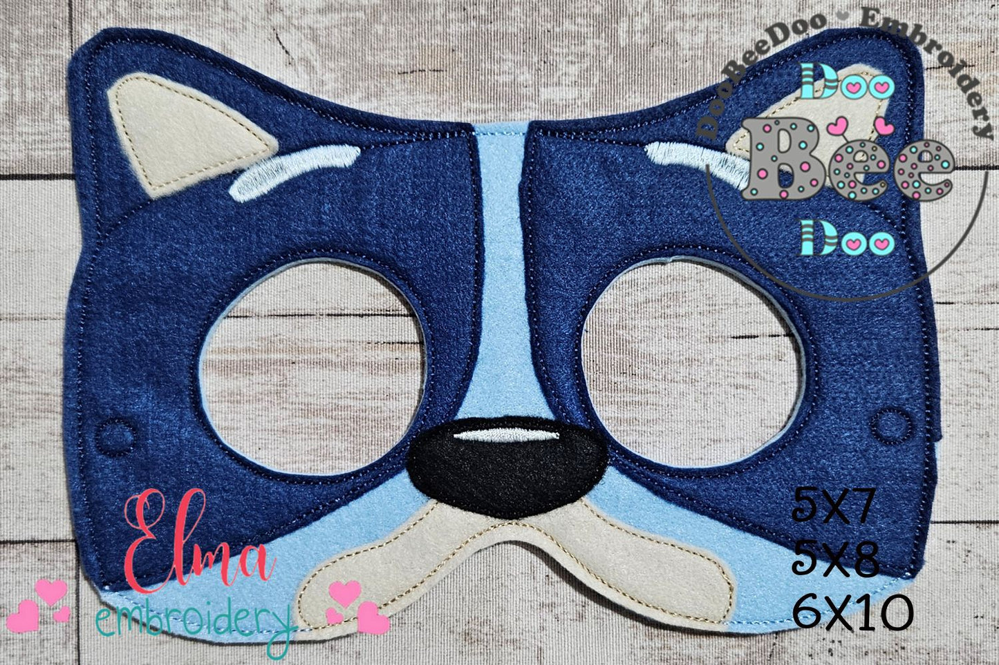 Bluey Mask – Appliqué – ITH Project