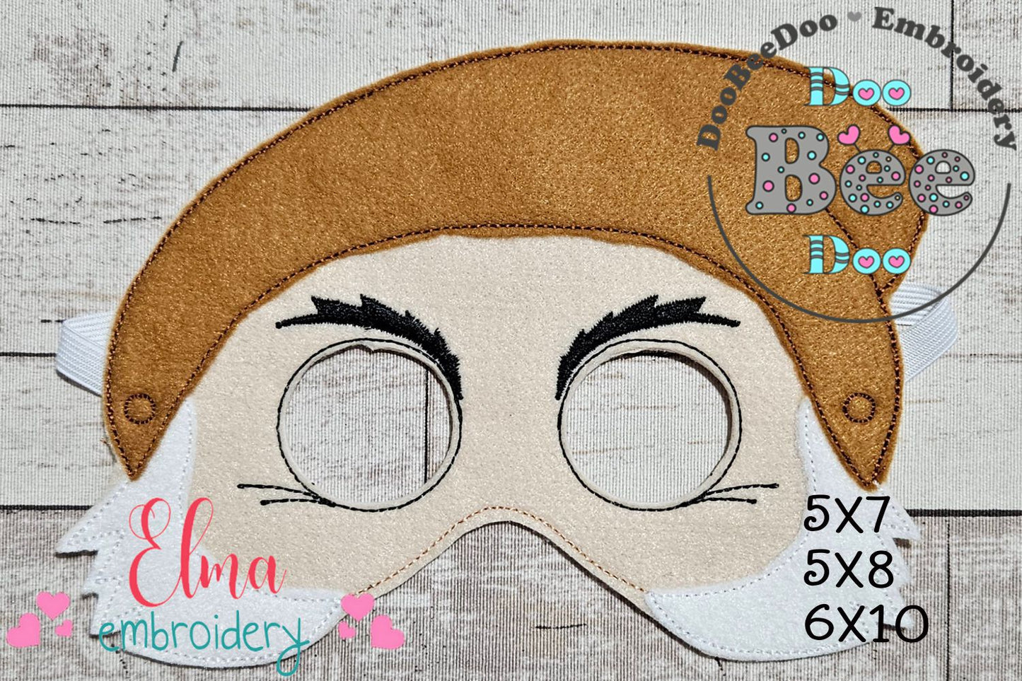 😠 Grumpy Dwarf Mask – Appliqué – ITH Project