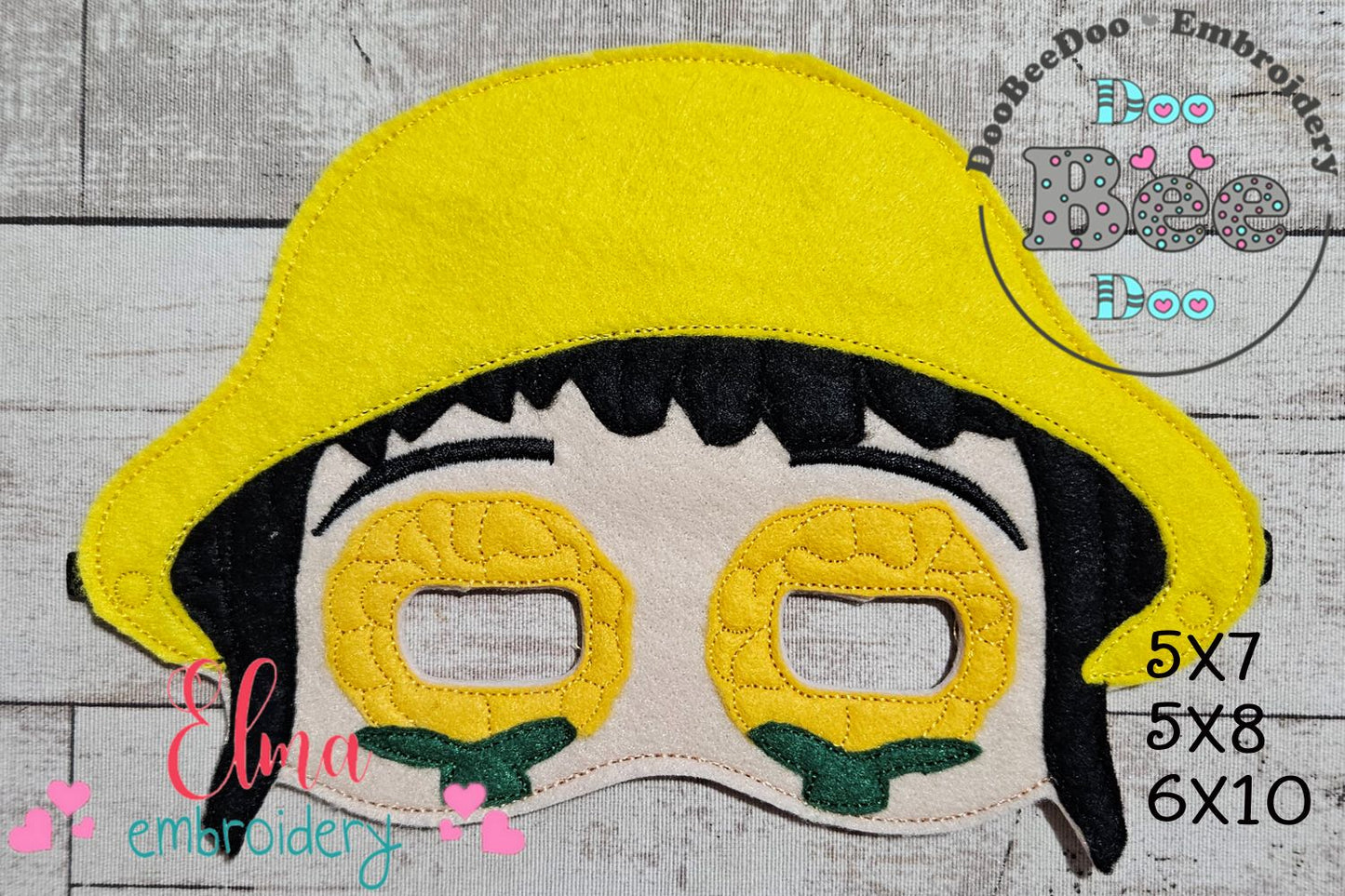 Mira with Corn Eyes Mask – Appliqué – ITH Project