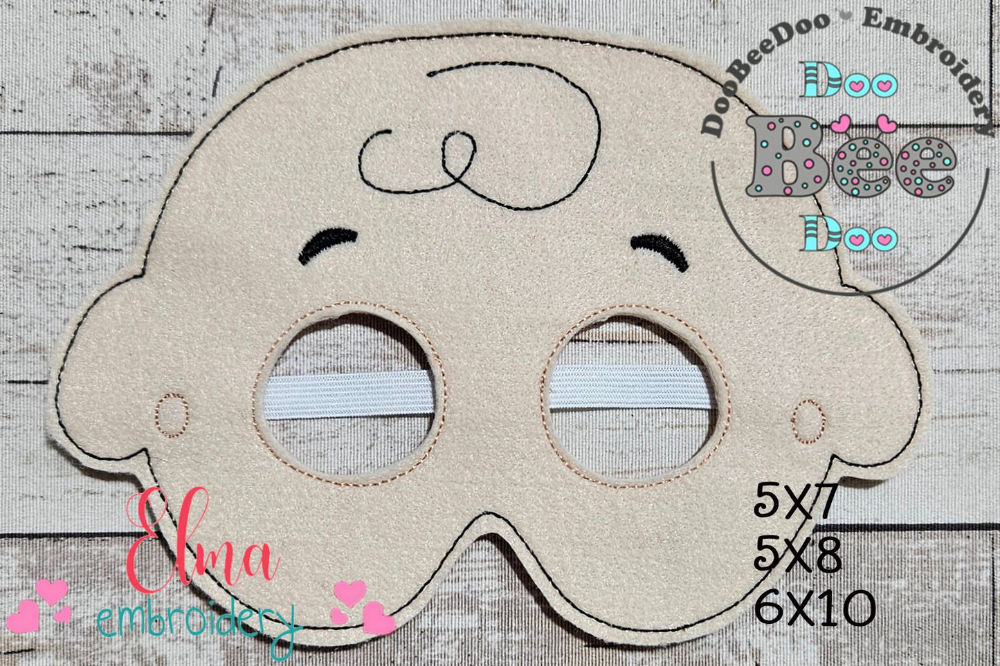 Charlie Brown Mask – Appliqué – ITH Project