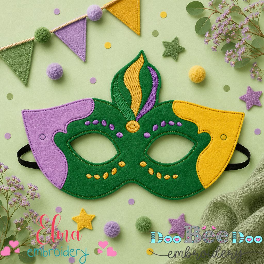 Mardi Gras Mask β AppliquΓ© β ITH Project