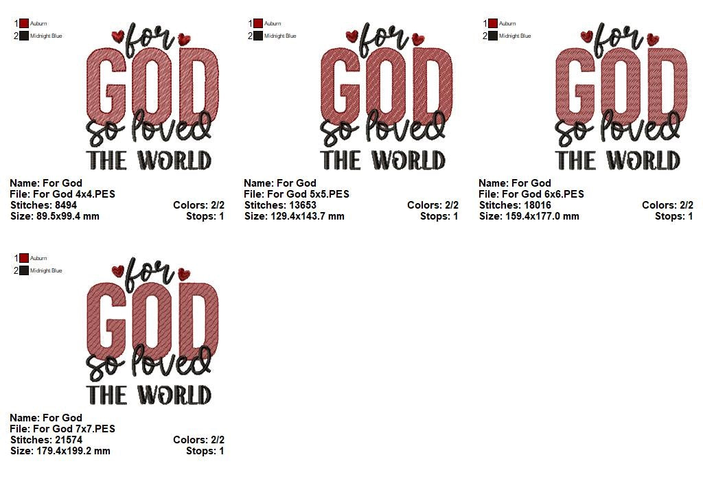 John Three Sixteen - Sketch Stitch - Set of 2 Designs - Machine Embroidery Design