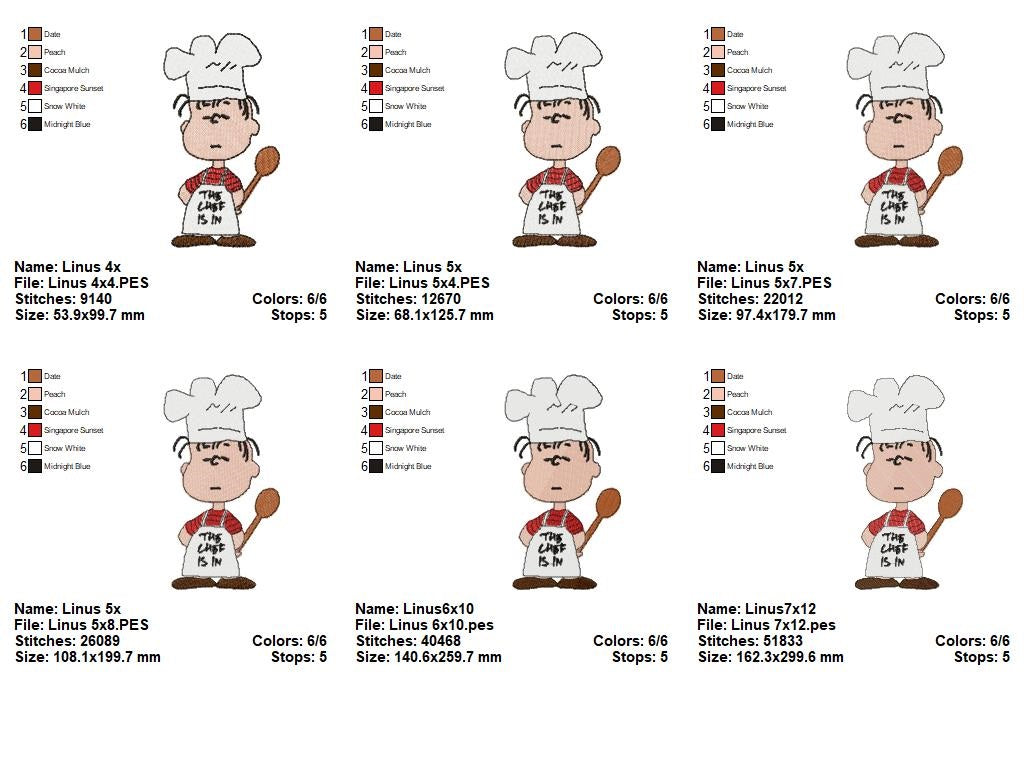 🍽️ Chef Is In Cutie – Fill Stitch – Machine Embroidery Design