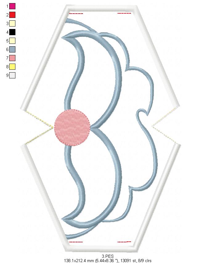Santa Claus Face Mask - ITH Project - Machine Embroidery Design