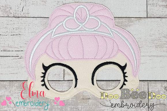 Ballerina Doll Mask - ITH Project - Machine Embroidery Design