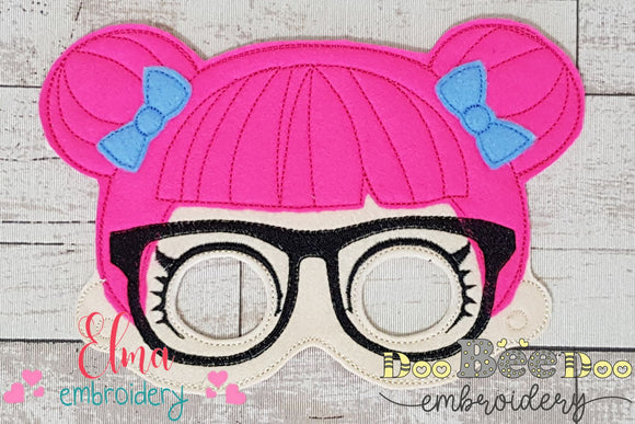 Teacher's Pet Doll Mask - ITH Project - Machine Embroidery Design