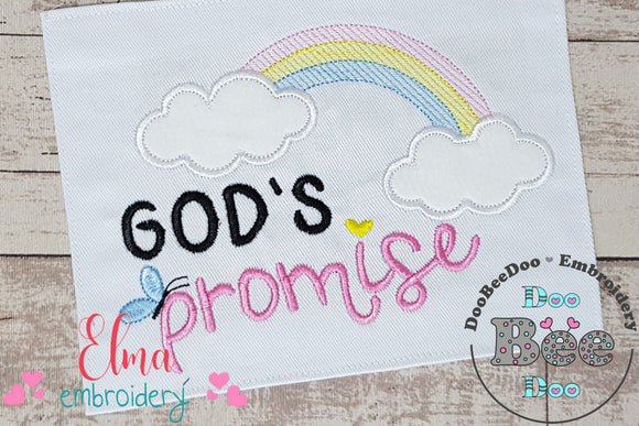 God's Promise - Applique - Machine Embroidery Design