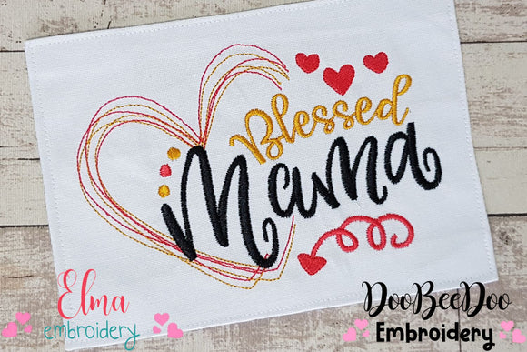 Blessed Mama - Fill Stitch - Machine Embroidery Design