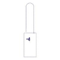 #1 Dad Keychain - Machine Embroidery Design - DooBeeDoo Embroidery Designs