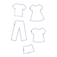 Laundry Girl Wreath - ITH Project - Machine Embroidery Design