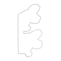 Farm Sheep Ornament - ITH Project - Machine Embroidery Design