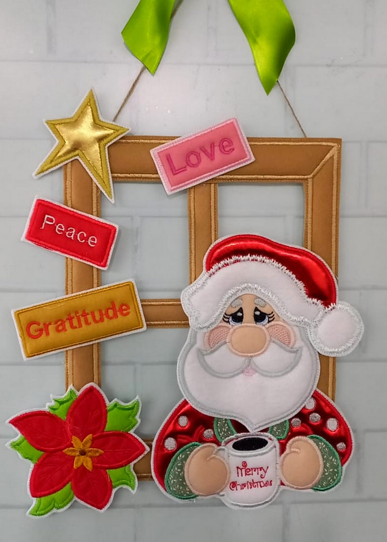 Mr and Mrs Claus in the Window - ITH Project - Machine Embroidery Design