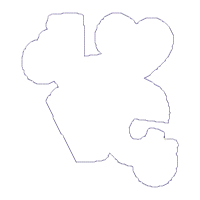 Love Gnome Ornament - ITH Project - Machine Embroidery Design