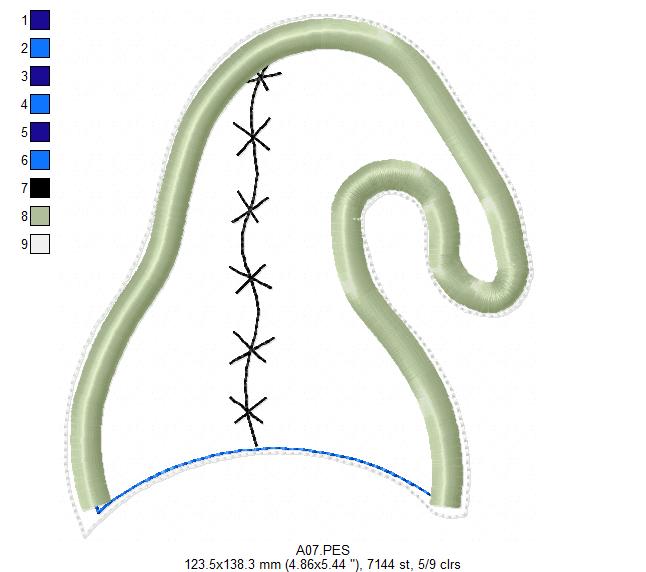 Christmas Flowers Gnome Ornament - ITH Project - Machine Embroidery Design