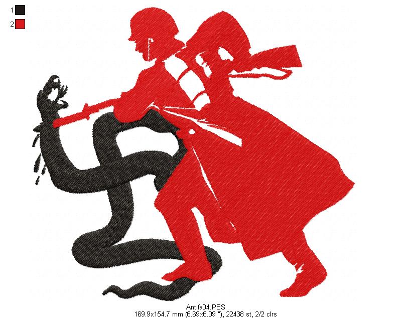 Antifascist - Fill Stitch